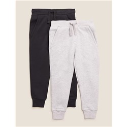 2pk Cotton Joggers (2-7 Yrs)
