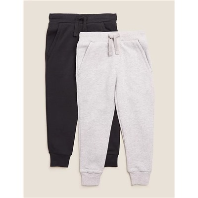 2pk Cotton Joggers (2-7 Yrs)