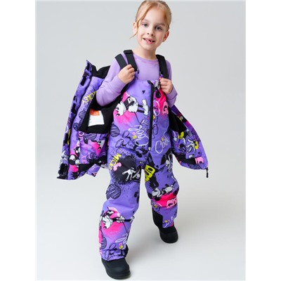 Комплект зимний для девочки: куртка, полукомбинезон