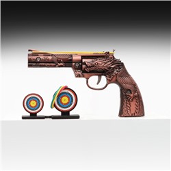 Макет оружия «Сувенирный револьвер», резинкострел, 15 см