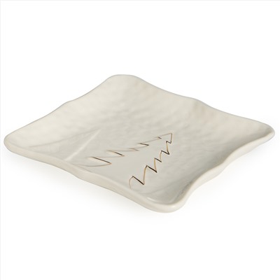 БЛЮДО СЕРВИРОВОЧНОЕ "НОВОГОДНЕЕ" 15,7*14,4*2,3 СМ