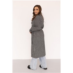 Пальто женское демисезонное 23800 (черно-белый)