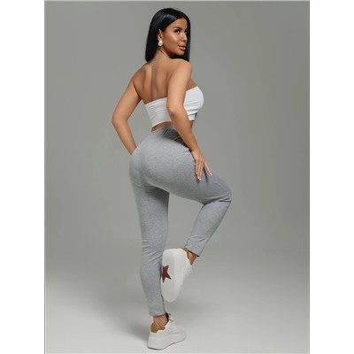 Легинсы Бритни серый меланж Лт