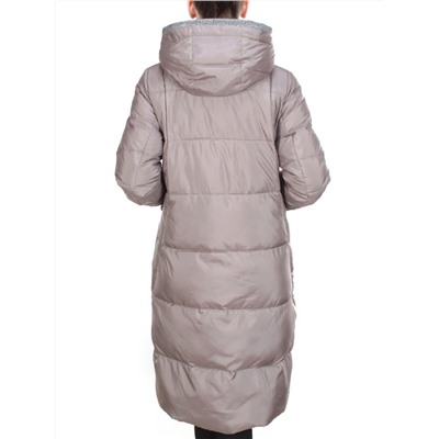 2115 LIGHT GRAY Пальто зимнее женское MELISACITI (200 гр. холлофайбера)