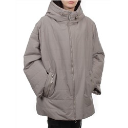 F-801 GRAY BEIGE Куртка демисезонная женская (100 гр. холлофайбер)