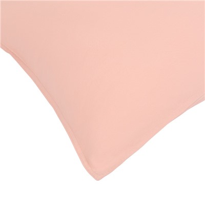 Набор из двух наволочек цвета пыльной розы из органического стираного хлопка из коллекции Essential, 50х70 см