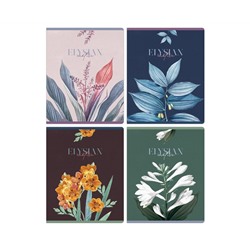 Тетрадь 48л., А5, клетка Greenwich Line "Wild flowers", "софт-тач" ламинация, выб. лак, 70г/м2
