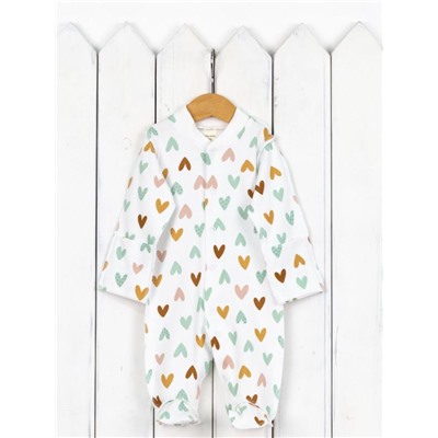 Комбинезон детский Baby Boom К332/10008-И(Н) Сердечки на сахаре я733
