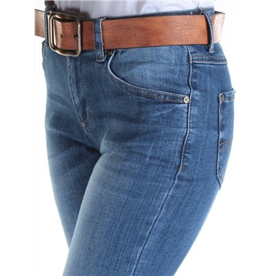 D368 BLUE Джинсы зауженные женские DIOVES