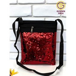 Сумка-планшет с пайетками на длинной ручке 22,5х27,5  см