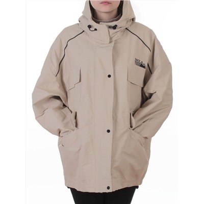 3092 BEIGE Куртка демисезонная женская (100 гр. холлофайбер)