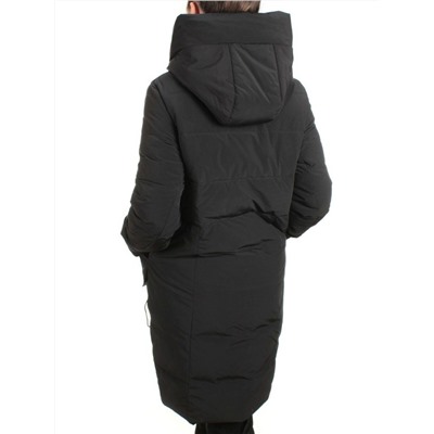 21-972 BLACK Пальто зимнее женское AIKESDFRS