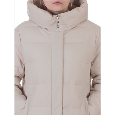 2338 BEIGE Пальто зимнее женское (200 гр. холлофайбер)