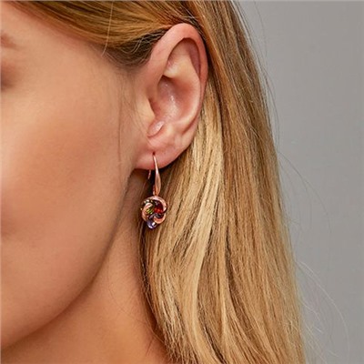 1G0415 Серьги с позолотой, 26х13х10мм