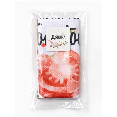 Полотенце Доляна Tomato, 40×60±3 см, 100% п/э, микрофибра