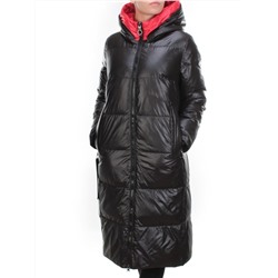 2239 BLACK Пальто женское зимнее AKIDSEFRS (200 гр. холлофайбера)