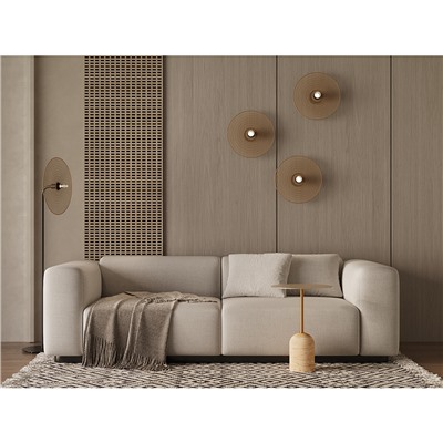 Светильник настенный Vinger, Ø37,5х19 см, бежевый