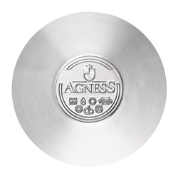 СКОВОРОДА AGNESS PROFESSIONAL 26*6 СМ, 3,1 Л ВЫСОКОКАЧЕСТВЕННАЯ НЕРЖ СТАЛЬ 18/10 ИНДУКЦИОННОЕ ДНО