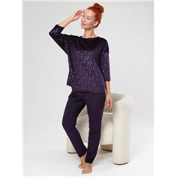 Костюм Вениса жаккард сливовый ИвК