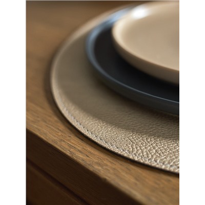 Набор из 2-х двухсторонних сервировочных салфеток Drop, 33х41 см, коричневый/карамельный