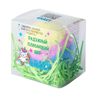 Шипучая соль для ванн Crazy Плавающий шар 130г