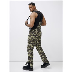 Полукомбинезон утепленный мужской зимний горнолыжный коричневого цвета 2405K