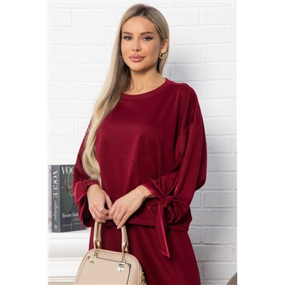 Джемпер с завязками Твист (бордовый) Б14867-10М