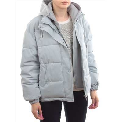 H24-088 GRAY/LT. BLUE Куртка демисезонная женская (120 гр. холлофайбер)