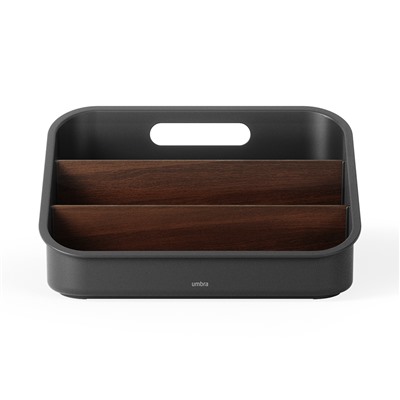 Органайзер Bellwood, 29х20 см, черный/орех