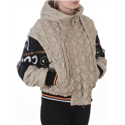 705 BEIGE Куртка демисезонная женская (100 гр. синтепон)