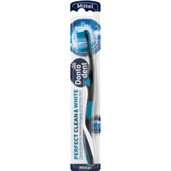 Dontodent Zahnbürste perfect clean & white mittel, Зубная щётка белые зубы, средней жёсткости, 1 шт.