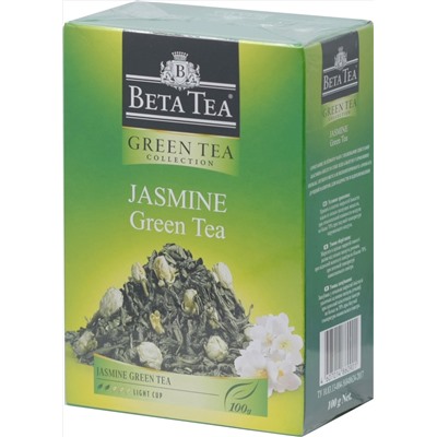 BETA TEA. Jasmine green tea 100 гр. карт.пачка