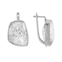 Серьги 'Дивина' с горным хрусталём ИАСК30516Х22ХРN1С