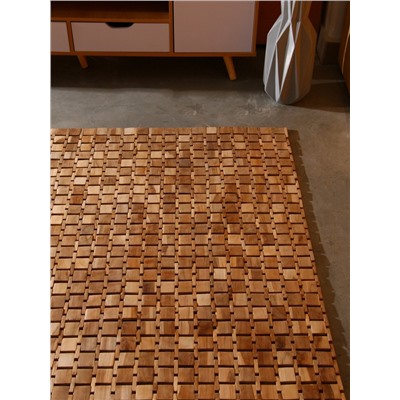 Коврик из тикового дерева, 200×200×0.7 см