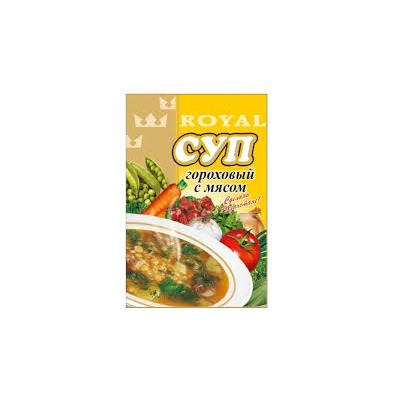 Суп Royal Food Гороховый с мясом 65гр (80шт)