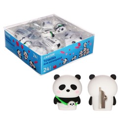 Точилка deVENTE Panda, 1 отверстие, с покрытием Soft Touch