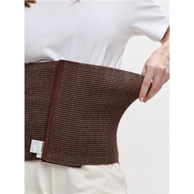 Пояс эластичный согревающий «Зима+Лето» из верблюжьей шерсти и хлопка на липучке