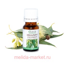 ОЛЕОС МАСЛО ЭФИРНОЕ ЭВКАЛИПТ ШАРОВИДНЫЙ 10МЛ