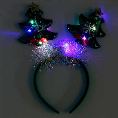 Ободок новогодний карнавальный «Ёлочки»