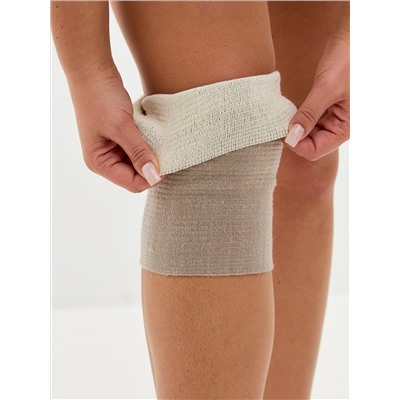 Налокотник / Наколенник эластичный согревающий «Зима+Лето» из собачьей шерсти и хлопка