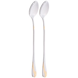 НАБОР ЛОЖЕК ДЛЯ КОКТЕЛЕЙ AGNESS, 2 ШТ ДЛИНА 19,5 СМ МАЛ. УП. = 40 ШТ