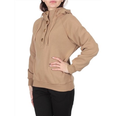 NO26 BEIGE Худи женское (90% хлопок, 10% полиэстер)