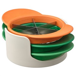 UPPFYLLD, Obstschneider, 4er-Set, versch. Farben