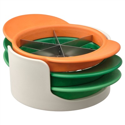 UPPFYLLD, Obstschneider, 4er-Set, versch. Farben