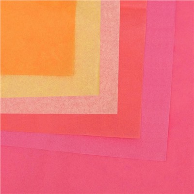 Бумага тишью, палитра №2, «МИКС», 50×66 см