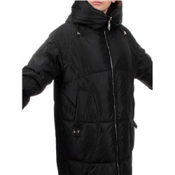 118 BLACK Пальто зимнее женское (холлофайбер 200 гр.)