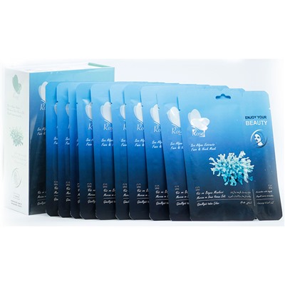 Маска + крем для лица Rosel Cosmetics Face Mask Sea Algae Extracts 36 + 6 g