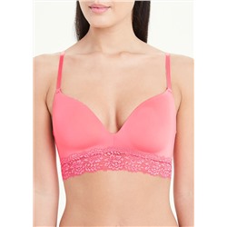 Lace Trim Non Wired Bra