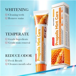 Мультиэффектная зубная паста с прополисом и мятой SADOER Propolis mint Care Multi-Effect Toothpaste, 100 гр
