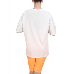 KD-865 WHITE/ORANGE Костюм-двойка женский 7986 TREND